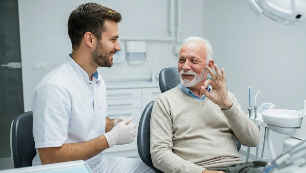 spiegazione della sedazione cosciente al paziente